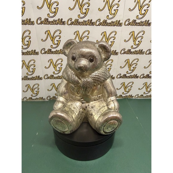 Ralph Lauren Other - Ralph Lauren Silverplate Teddy Bear‎ Piggy Bank Vintage Japan Polo Bear Sweater